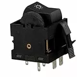 febi bilstein 14740 Lichtschalter mit Regler , 1 Stück, schwarz