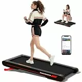 Lysole 3 in 1 Walking Vibration Pad für Laufband für Zuhause mit App 0.3-6km/h den Heim, und Walking Vibration Pad Bürogebrauch und Fernbedienung Vibration für Zuhause und Büro (Klassischer Rot)