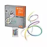 LEDVANCE NEON FLEX 2M LED-Streifen, weiß, 4,7W, 45lm, RGB-Farbsteuerung, homogene Lichtverteilung, USB-Anschluss, lange Lebensdauer, einfache Montage, für Innenanwendung, Schutzklasse IP20