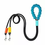 DONGKER Hundeleine für 2 Hunde, 2M Freihändige Doppelleine, ø18mm, 360° drehbare Verstellbare Crossbody Hundetrainingsleine mit Gepolsterte Griffe für kleine, mittelgroße und große Hunde