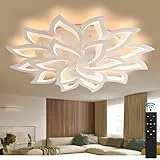 Sky angle LED Deckenleuchte Dimmbar,Wohnzimmerlampe mit Fernbedienung Farbwechsel,Schlafzimmer Deckenlampe moderne Deckenbeleuchtung Deckenbeleuchtung