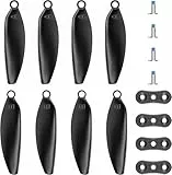 PLEGBLE 8PCS Propeller für Luftaufnahmen faltender Quadcopter Zubehör Drohne PL-516 Klapppaddel Ersatzteile