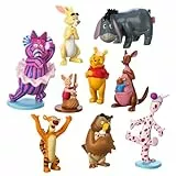 Disney Store Official - Winnie Puuh - Deluxe-Figurenspielset - 9 Teile - Spielzeugfigurenset für Kinder - Mit Puuh Bär, Tigger, Ferkel, I-Aah und Anderen - Geeignet ab 3 Jahren