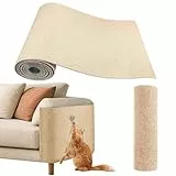 200cmx40cm Kratzmatte Selbstklebend Katzen,DIY Kratzmatte Katze,Kratzschutz Sofa Katze,Kratzteppich Katze,Kratzbretter Katze,für Schützt Teppiche Sofa Möbelschutz,Kratzwand für Katzen(Khaki)