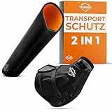 E-Bike Transportschutz Set 2-teilig für Motor & Akku I wasserabweisende Schutzhüllen für Fahrradträger I E Bike Schutzhülle zB. für Bosch, Shimano, Yamaha Ebike I Wheeloo