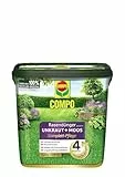 Rasendünger gegen Unkraut + Moos Komplett-Pflege Rasendünger mit Unkrautvernichter, Moosvernichter, 3 Monate Langzeitwirkung 9 kg, für 300m²