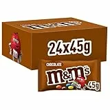 M&M's Chocolate, Süßigkeiten Großpackungen, 24 x 36g, Schokolade Geschenk, Schokolinsen Praline als Chocolate Candy, Mini Snacks zum Naschen oder als Dankeschön Schokolade Großpackung