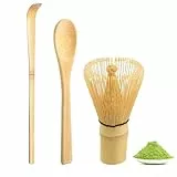 Matcha Set, Matcha Besen, Bambusbesen Matcha, Matcha-Schneebesen 3er-Set, für Die Teezeremonie, Das Getränk