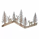 Pureday Weihnachtsdeko - Silhouette Zauberwald - Holz - Breite ca. 90 cm
