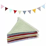 KALIONE Wimpelkette Stoff, Lang Wimpelkette Kinderzimmer Girlande, Bunt, Baumwolle, 15 x 350 cm, 2,86 Meter, 36 Gramm, 1 Stück