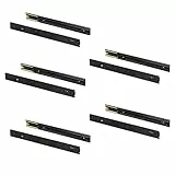 Emuca - Schubladenschienen kugellager 45mmx450mm, Set aus 5 Paar aus schubladenauszug Vollauszug mit dämpfer, Schwarz