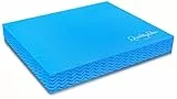 Quality Den Balance Pad, Rutschfester Weichschaum, Balancekissen für Stabilität und Koordination - Hilft, die Tiefenmuskulatur zu Stärken - Inklusive e-Übungshandbuch (48x40x6 cm, Blau)