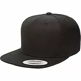 Flexfit Classic Snapback Cap, Mütze Unisex Kappe für Kinder, One Size, Farbe Black