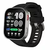 Amazfit Bip Max 50mm Smartwatch, 2.07' AMOLED-Display, 20 Tage Akkulaufzeit, GPS, 4GB Speicher, Offline-Karten, Fitness-Tracker, Hybrid Training, 150+ Sportmodi, HYROX-Modus, 5ATM für Android & iPhone