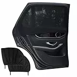 Lechin Sonnenschutz Auto Baby - Universal Auto Sonnenschutz Netz Kinder für UV-Schutz Hitzeschutz - Seitenscheibe 2 Stück (XL)