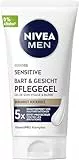 NIVEA MEN Sensitive Bart & Gesicht Pflege-Gel, schnell einziehende Bartpflege für empfindliche Männerhaut, beruhigende Gesichtspflege zur Linderung von Hautirritationen (50 ml)