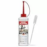 Veddelholzer 250 ml 100% reines Silikonöl Laufband mit Dosierkappe & Pipette für Zuhause Fitnessstudio Laufband Öl universell für Laufband, Cross Trainer, Spinning Bike und andere Trainingsgeräte