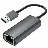 WALNEW USB LAN Adapter Gigabit 1000 Mbps, USB Ethernet Adapter USB-A auf RJ45 Netzwerkadapter, Plug & Play mit Aluminiumgehäuse, kompatibel mit Windows, Mac OS, Linux, Chrome OS, Laptop, Tablet & PC