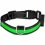EYENIMAL NGCOLLUM021 USB Light Collar Green L, L, Green, 86 g