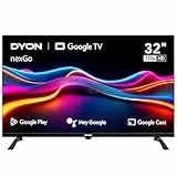 DYON nexGo 32H Smart TV – 32 Zoll (80 cm) HD Google TV mit Sprachsteuerung, Google Assistant, Play Store, Chromecast, Triple Tuner, Netflix, Prime Video, YouTube [Modell 2025]