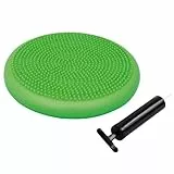 Schildkröt Fitness Balance-Kissen, inklusive Handpumpe, in 4-Farb Karton, Grün, 960030, 33 cm