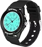 TENOCK Herren Sportliche Armbanduhr,Armbanduhr Analog,Herren Analoge Quarz Uhr,50M wasserdichte Uhr Armbanduhr mit Nachtlicht für Modischer Casual-Matching oder Sportliche Aktivität(Schwarz)