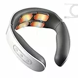Nackenmassagegerät, 11-in-1 Massagegerät Nacken mit Wärme, Tragbares Neck Massager, 9 Intensitätsstufen, Elektrische Nackenlösung für Nackenentspannung, Zuhause, Büro, Reise(B)