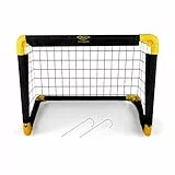 Umbro Fußballtor - Fussballtor 50 x 44 x 44 cm - Faltbares fußball Tor - Fussballtore für Garten Kinder - Fussball Trainingszubehör für Innen und Außen - Metall - Schwarz/Gelb