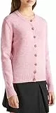 United Colors of Benetton Damen Maglia Coreana M/L 103me500l Strickjacke, Rosa, M