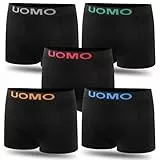 L&K 5er Pack Herren Boxershorts Unterwäsche Microfaser Schwarz-Töne 1212 BL XL/2XL