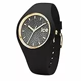 Ice-Watch - ICE glitter Black - Schwarze Damenuhr mit Silikonarmband - 001356 (Medium)
