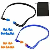 Bügelgehörschutz, 2 Stück Gehörschutzbügel 10 Paar Ersatzstöpseln mit 1 Aufbewahrungstasche Oxford, Ohrstöpsel Arbeit Gehörschutz zur Lärmreduktion Ohrstöpsel Geeignet Zum Schlafen