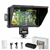 VILTROX DC-550 Kamera Field Monitor 1200Nit 5.5 Zoll 4K HDMI Camera Monitor mit Akku,Full HD 1920x1080 IPS,5.5 Inch 3D LUT mit Sonnenschutzhaube,Aufbewahrungstasche für Sony Canon Nikon DSLR Kameras