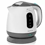 Cecotec Wasserkocher ThermoSense 120 .1 Liter Kapazität, Verwendung ohne Kabel mit 360-Grad-Basis, Abnehmbarer Kalkfilter,