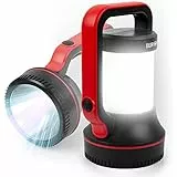 Duronic RL74 Taschenlampe | Laterne mit LED | Helle Outdoor Campinglampe | Lampe mit 10000 mAh wiederaufladbaren Strahler mit drei Leuchtmodi | Für Notfall und Stromausfall | Mit Handgriff | 320 Lumen