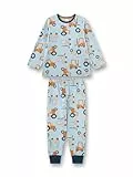 Sanetta Jungen-Schlafanzug blau Traktor | Hochwertiger und bequemer Schlafanzug aus Baumwolle für Jungen.