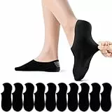 PAUNEW Sneaker Socken 43-46 Damen 10 Paar Schwarz Füßlinge Footies Sportsocken für Damen