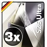 UTECTION 3X Schutzfolie für Samsung Galaxy S25 Ultra - Fingerabdruck kompatibel - Premium Folie KEIN Glas - Hüllenfreundlich - Anti Kratzer Displayschutzfolie Ultra Clear
