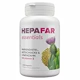 Leber kur – 120 Hochdosierte Mariendistel Kapseln für 120 Tage – Leber Komplex & Fettstoffwechsel – Mariendistel, Artischocke, Löwenzahn, Vitamin E – 80% Silymarin – Sensilab Hepafar