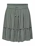ONLY Damen Onlibiza Life Short Skirt WVN Noos Rock, Gruen (Balsam Green), S EU