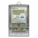 Wechselstromzähler [BM.11 - MID 26] für Zählerplatzmontage - 100A Stromzähler Eintarifzähler mit Rückflussverhinderer für Schalttafeleinbau, LCD-Anzeige und S0 Impulsausgängen