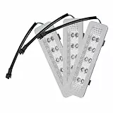 SOLUSTRE 3 Stück Led Küchenlampen Für Dunstabzugshaube Hohe Helligkeit Zweireihig Verschleißfest Energiesparende Led Beleuchtung Für Küche Und Gastronomie