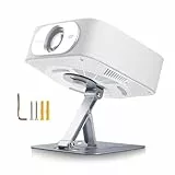 Salange Beamer ständer, Multi-Function Beamer Halterung Projektorständer Wall Ceiling Stand,180° drehbar,passend für Projektoren mit 1/4 Zoll Schraubschnittstelle,ultrakompakter Klappständer,Silber