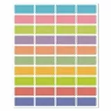 400 Stück Farbcodierungsetiketten Rechteckige Etiketten Selbstklebende Klebrige Aufkleber Kleine Umzugsaufkleber Namensschilder (10 Blatt)