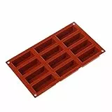 silikomart AA8Backform Quader,12er-Form, Terracotta