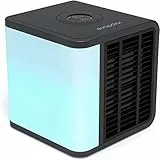 Evapolar evaLIGHT Plus Luftkühler & Luftbefeuchter - Tragbarer Kühl-Ventilator mit Vollspektrum-LED-Hintergrundbeleuchtung - Flüsterleise, einfach zu bedienen, stilvoll, effizient - Schwarz, EV-1500
