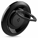 Spigen O-Mag Handy Ring Halterung Magnetisch für MagSafe, Handy Ständer Magnetic Phone Ring Holder, Kompatibel mit iPhone 17 17e 16 Pro Max Air, Pixel 10 Pro Fold XL, Samsung Galaxy S26 Ultra- Carbon