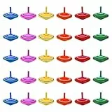 30pcs Spinning Top 1, 57x1, 77 Zoll Spaß & sicher farbenfrohe natrale Holzspinnhäupter für Kinder Jungen Mädchen Geschenke, Tops für Kinder