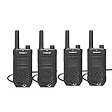 Walkie Talkie 4er Set, NXGKET 708 Walki Talki 5 km, 16 Kanal Funkgeräte Set mit 1500mAh Li-ion Akku VOX für Erwachsene Boys Girls Freien Camping Wandern Spielzeug