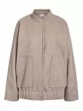 Noisy may NMHALSTON L/S Bomber Jacket WVN NOOS Jacke, Nomad/Detail:Melange, M, Nomad/Dettagli: mélange, M